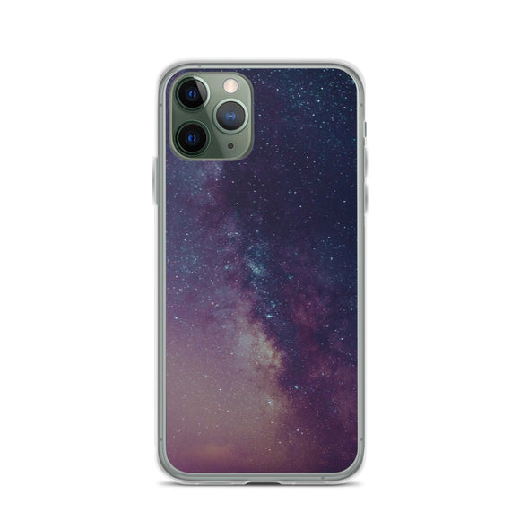 Renerded Purple Space Galaxy iPhone Case