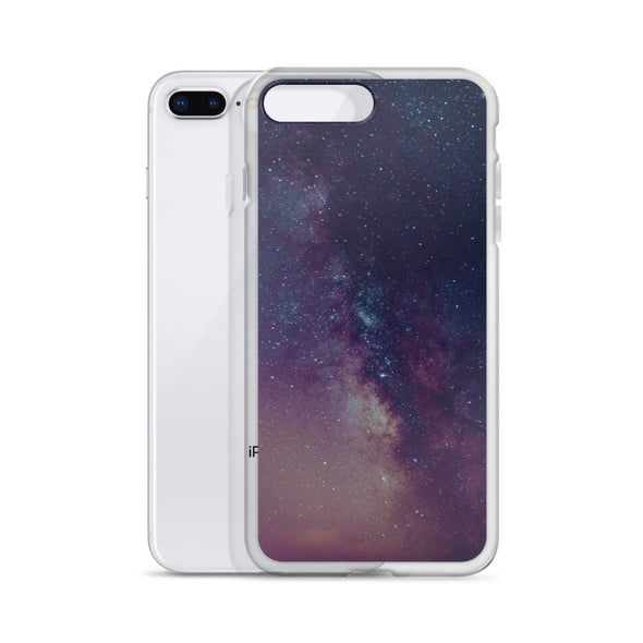 Renerded Purple Space Galaxy iPhone Case