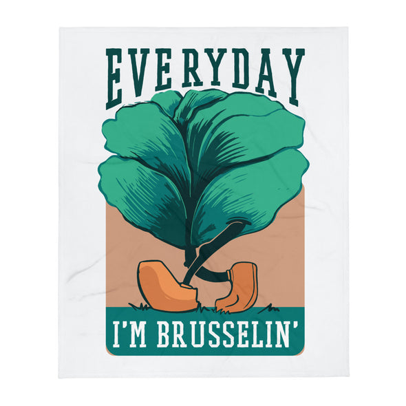 Renerded Brussel Sprout Throw Blanket