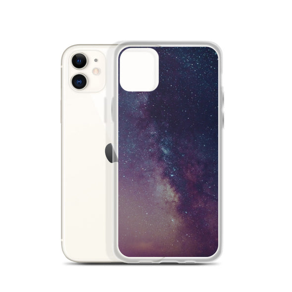 Renerded Purple Space Galaxy iPhone Case