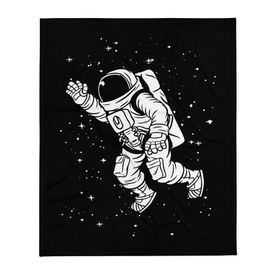 Renerded Flying Astronaut Throw Blanket