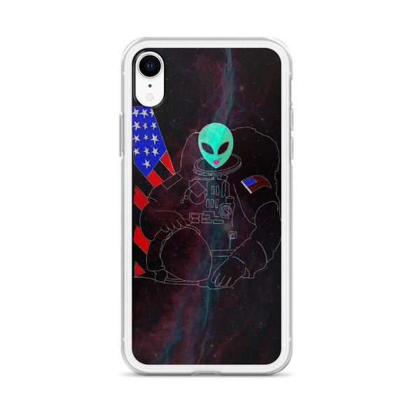 Renerded Space Alien Astronaut iPhone Case