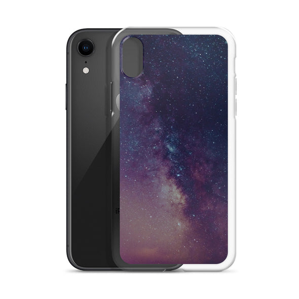 Renerded Purple Space Galaxy iPhone Case