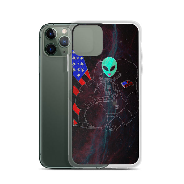 Renerded Space Alien Astronaut iPhone Case