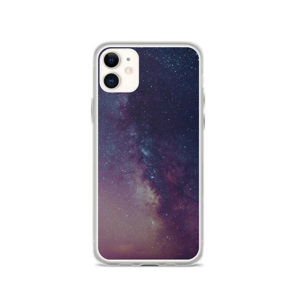 Renerded Purple Space Galaxy iPhone Case