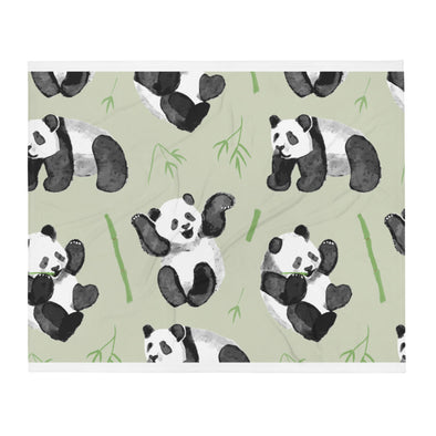 Renerded Panda Pattern Throw Blanket