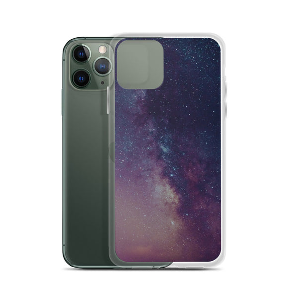 Renerded Purple Space Galaxy iPhone Case