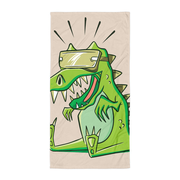 Renerded VR T-Rex Bath Towel