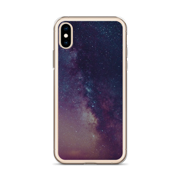 Renerded Purple Space Galaxy iPhone Case