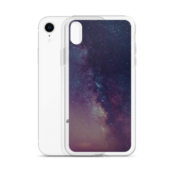 Renerded Purple Space Galaxy iPhone Case