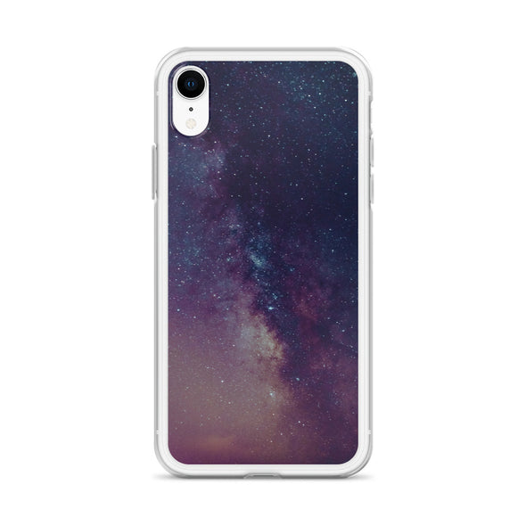 Renerded Purple Space Galaxy iPhone Case