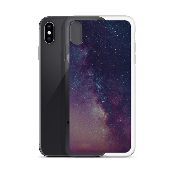 Renerded Purple Space Galaxy iPhone Case