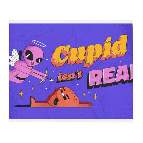 Renerded Cupid Throw Blanket