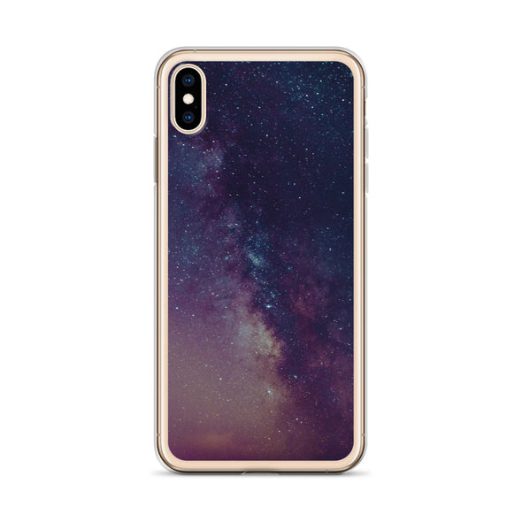 Renerded Purple Space Galaxy iPhone Case