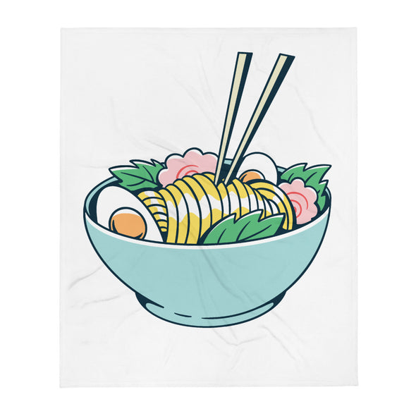 Renerded Sushi Bowl Graphic Throw Blanket