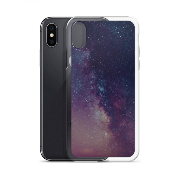 Renerded Purple Space Galaxy iPhone Case