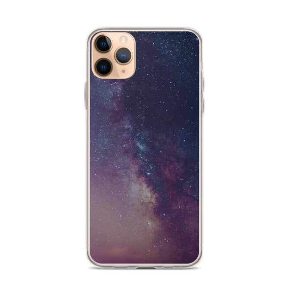 Renerded Purple Space Galaxy iPhone Case