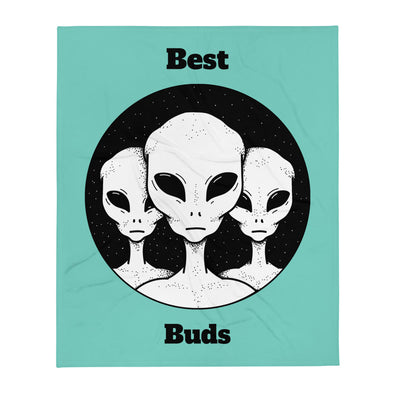 Renerded Best Buddies Alien Throw Blanket