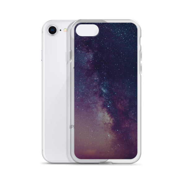 Renerded Purple Space Galaxy iPhone Case