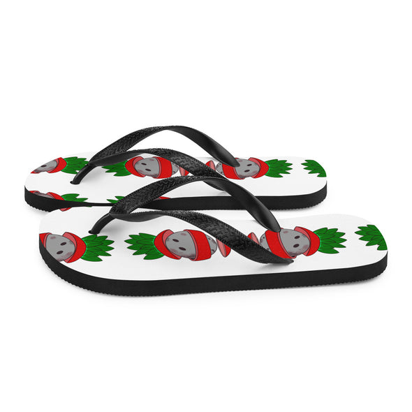 Renerded Strawberry Moon Phase Flip-Flops