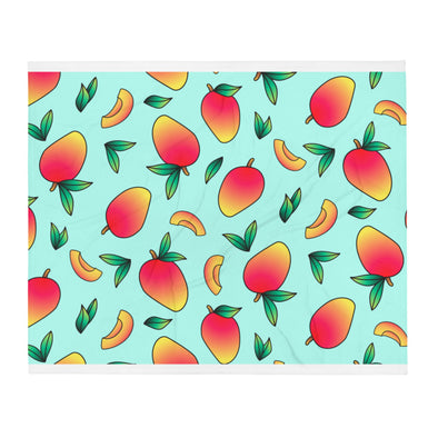 Renerded Mangos Throw Blanket