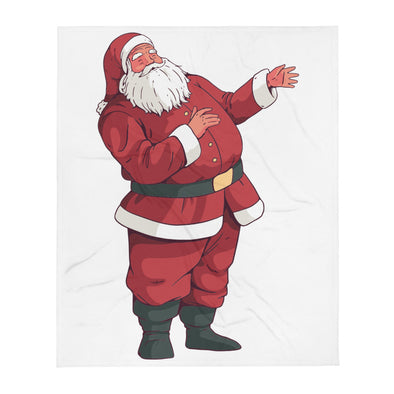 Renerded Santa Throw Blanket