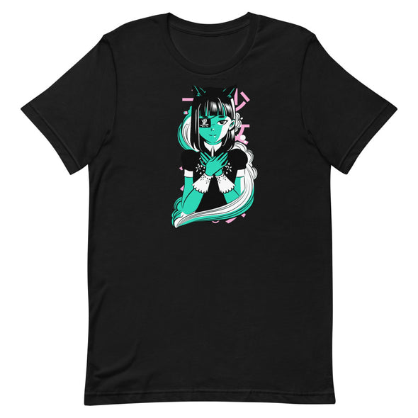 Renerded Girl Kitten Short-Sleeve Unisex T-Shirt