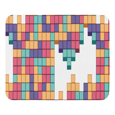 Renerded 8 Bit Block Pattern Mouse Pad