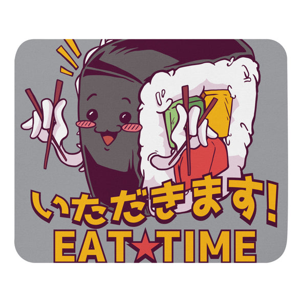 Renerded Sushi Eating Graphic Mouse Pad