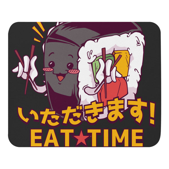 Renerded Sushi Eating Dark Graphic Mouse Pad