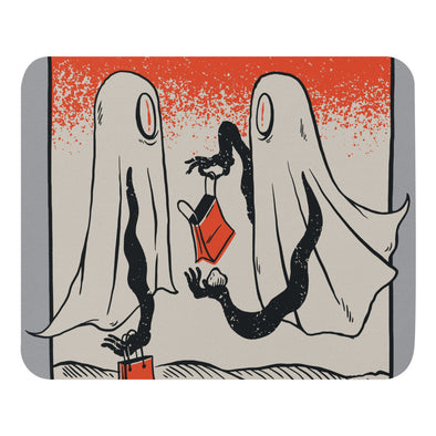 Renerded Empty Handed Ghost Halloween Mouse Pad