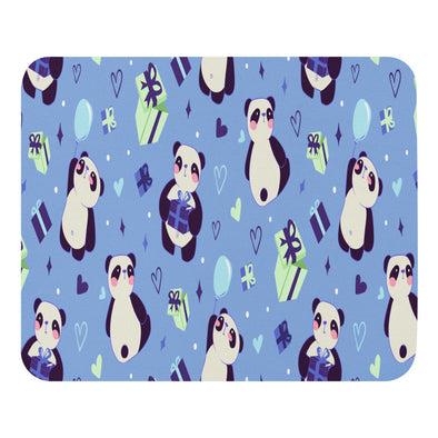 Renerded Panda Birthday Pattern Mouse Pad