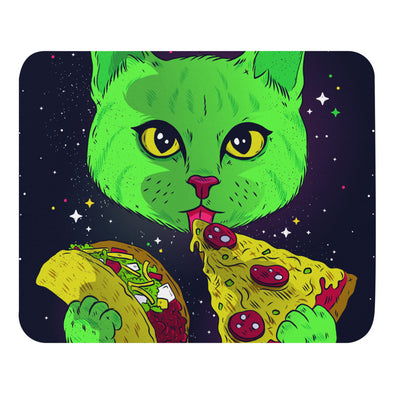 Renerded Cat Taco Pizza Mouse Pad