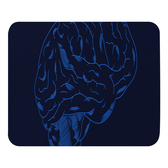 Renerded Blue Brains Mouse Pad