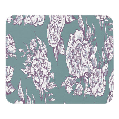 Renerded Artistic Floral Pattern Mouse Pad