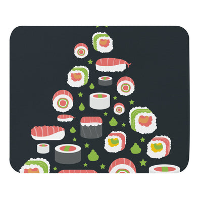 Renerded Sushi Christmas Tree Mouse Pad