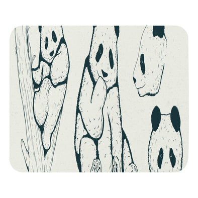 Renerded Panda Drawing Mouse Pad