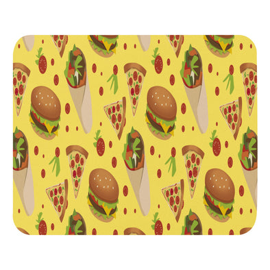 Renerded Burger Wrap Tacos Pattern Mouse Pad