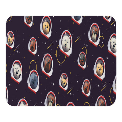 Renerded Dog Astronaut Pattern Mouse Pad