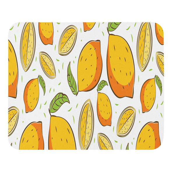 Renerded Lemon Pattern Mouse Pad