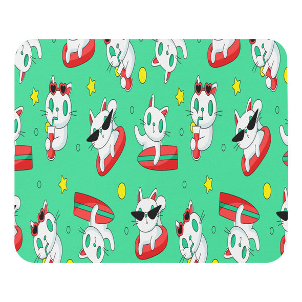 Renerded Cat Pattern Mouse Pad