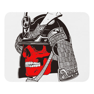 Renerded Red Face Samurai Skeleton_Amzn Mouse Pad