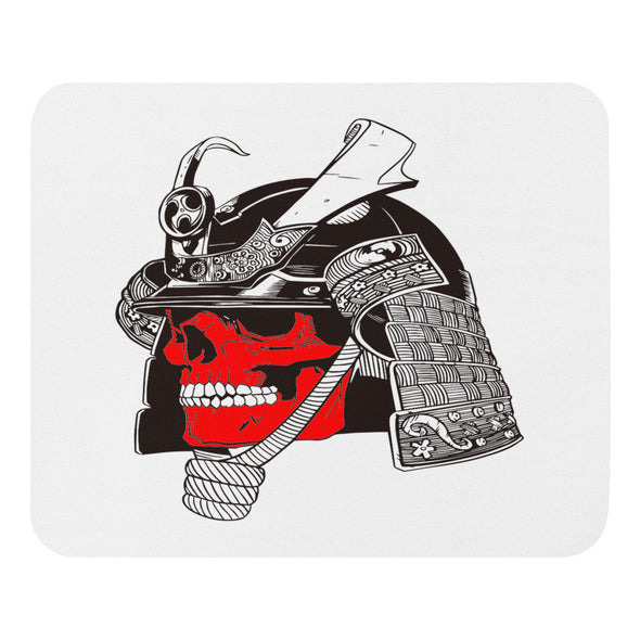 Renerded Red Face Samurai Skeleton_Amzn4 Mouse Pad