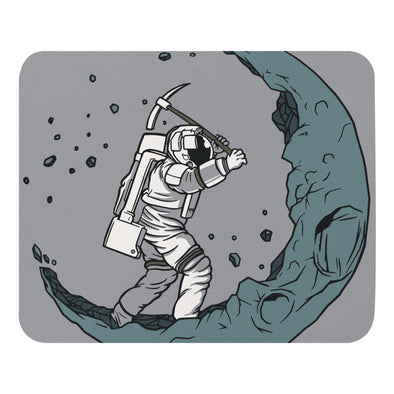 Renerded 4463-AstronautDiggingTheMoon-PR Mouse Pad