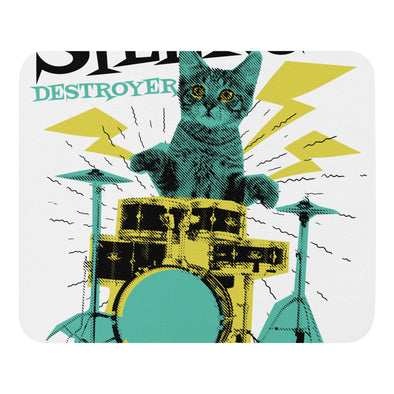 Renerded 6917-CatDrummer-PR Mouse Pad