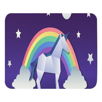 Renerded 4775-OrigamiUnicornIllustration Mouse Pad