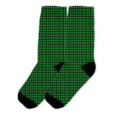 Renerded Binary Code Socks