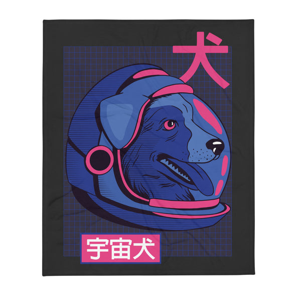 Renerded Anime Dog Throw Blanket