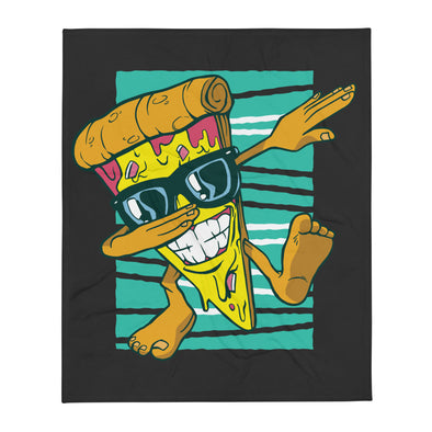 Renerded Pizza Dabbing Throw Blanket