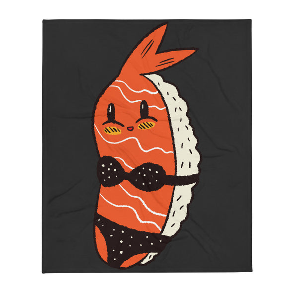 Renerded Sushi Bikini Throw Blanket